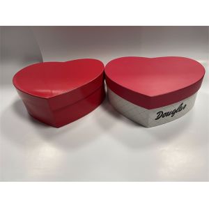 Cheap ISO9001 Eco Paperboard Gift Boxes Heart Shaped With Spot Color Printing for sale