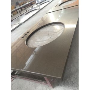 Modern Style Solid Stone Countertops 93% Natural Quartz Composition