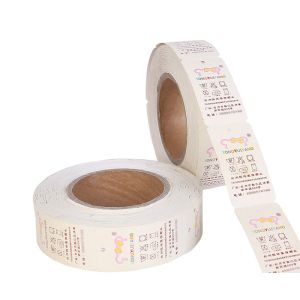 Eco-Friendly Custom Roll Paper Clothing Swing Tags And Labels Printing