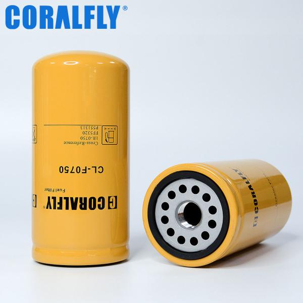 Spin On Style CORALFLY 1R0750 Lube Oil Filter Cellulose Media