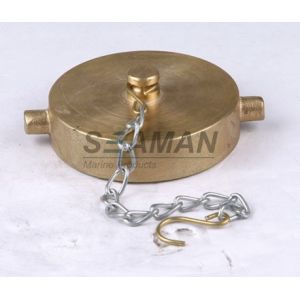 Instanteneous / Storz / NST Brass Fire Hose Blanking Cap With Chain