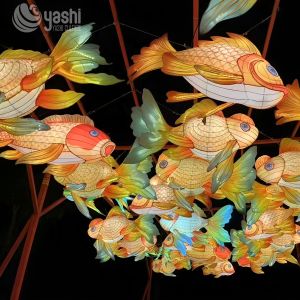 LED Lighting Vivid Silk Fish Lantern Tunnel Waterproof Customizable