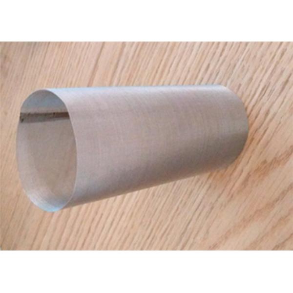 Silver Stainless Steel Woven Wire Mesh Screen Water Filter Tube Crimped Wire