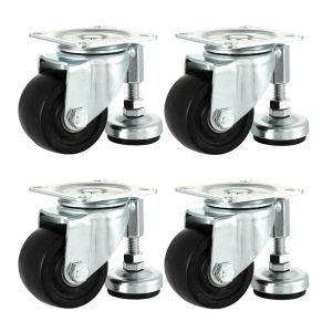 350kg Loading PA 3 Inch Heavy Duty Swivel Casters With Feet Cups
