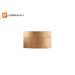 China Fancy Wooden Bamboo Cosmetic Jars , Eco Friendly Empty Hair Product Containers on sale