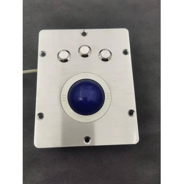 IP65 50mm large trackball pointing device with stainless steel panel and 3 mouse button