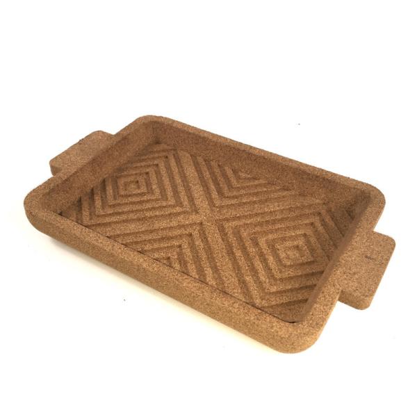Quality OEM ISO9001 Rectangular Cork Serving Trays Heat Resistant wholesale