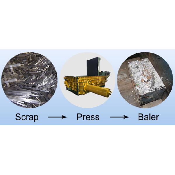 250 Ton 60KW PLC Control Scrap Baler Machine