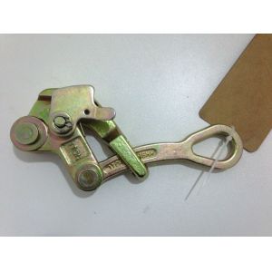 Heavy-Duty 2-Ton Cable Pulling Clamp with Anti-Slip Serrated Jaws for 4-22mm