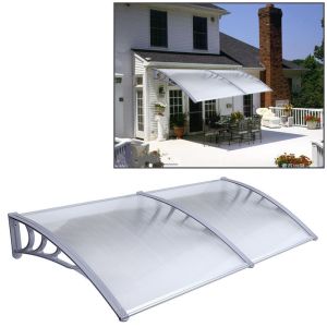 40"x 95" Window Awning Overhead Door Polycarbonate Cov S series Door Canopy