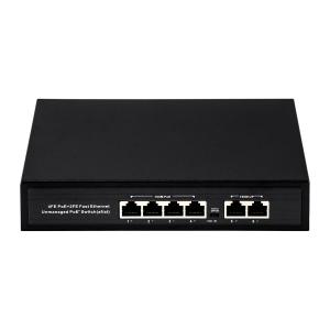 Cheap OEM ODM Fast Ethernet 10/100mbps 4 Port Poe Switch With 2 Uplink Port Network Switch for sale