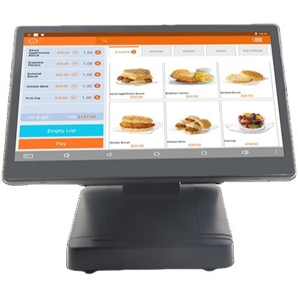 Quality Fast Food and Store POS Machine 15.6" Full HD 1080P Display with 58mm/80mm External Thermal Printer Based on Linux wholesale