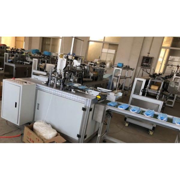 Fully Automatic non woven Face Mask Making Machine , Earloop Welding Medical