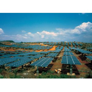 PV Panel Ground Mounting System One Axis Tracker Solar Mounting Structure