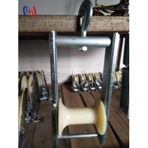 Aerial Cable 120 X 130mm Conductor Stringing Blocks Stringing Roller Block For
