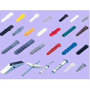 PE Nylon Expansion Anchor Bolts , PA Screw Plastic Anchors Into Wall