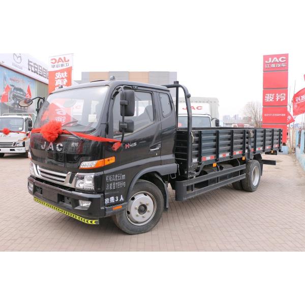 New Light Cargo Truck Black Color 145hp Diesel Engine Loading 8 Tons Single And