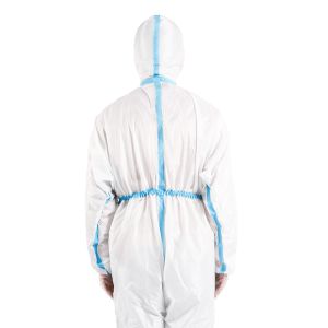 Microporous Disposable Protective Gowns Waist Tied Easy Adjustable Tightness