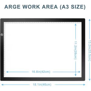 Ultra Slim Led Tracing Light Pad A4 Illuminated Drawing Light Box Board