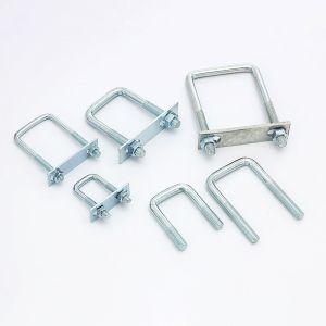 ZINC Finish U Bolt And Fastener For Customized Colors Bracket Shaped Structure