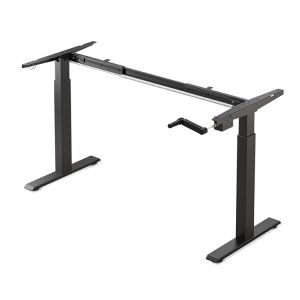 Office Computer Working Manual Height Adjustable Desk Wooden Table for Home