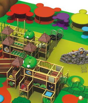 KFC Kids Residential Indoor Playground Equipment With EU Standard