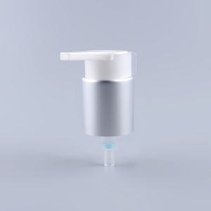 China Sliver aluminum Lotion dispenser pump head Factory empty lotion pump bottles on sale