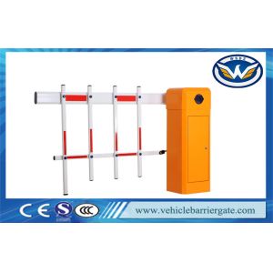 Remote Control Car Park Barriers With Fence Arm , 220V AC Motor Gate Barrier