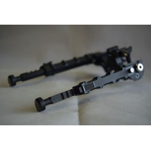 330g Outdoor Tactical Bipod Adjustable 5.5''-8.1'' Height 5 Slots for Versatilit
