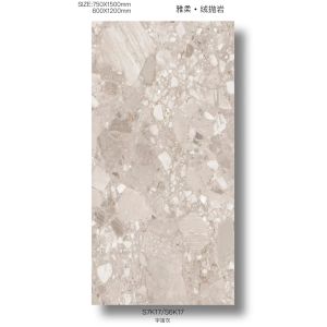 600x1200mm AAA Grade Matt Terrazzo Porcelain Tile for Indoor Floor
