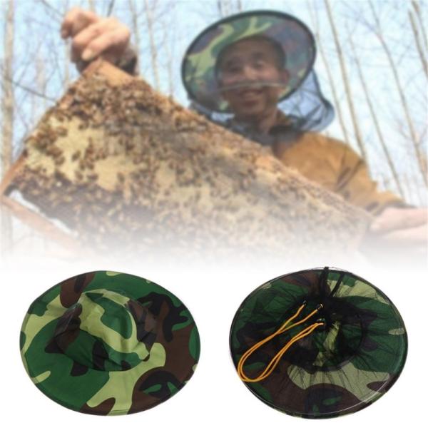 Beekeeping Protective Hat Single-Inner Layer Camouflage Bee Hat Polyester Material
