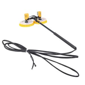 Effective Double-Disc Head Rotary Brush for Maximum Solar Power Generation