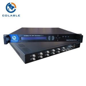 China FTA Digital Satellite Receiver Decoder 6 DVB - S2 ASI Mux To IP Demodulator COL5881A on sale