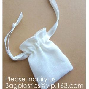 China Wedding Party Favor Gift Drawstring Bags 100% Cotton Pouch,Fabric Reusable Drawstring Gift Bag | Eco-Friendly Alternativ on sale