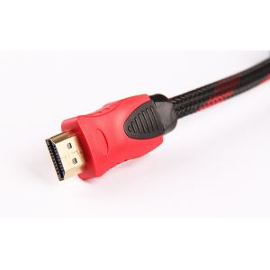 Cheap Red and black Wire Audio Link Cable , HDMI Cable 1080P HD line OD 7.3mm for sale