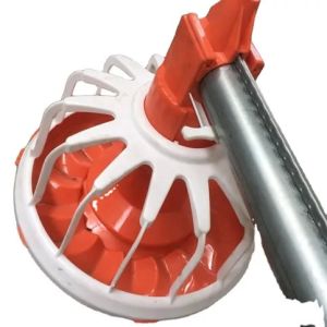 D45mm Galvanized Steel Chicken Feed Pipe Chicken Feeding Line Parts