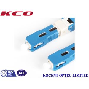 Blue SC UPC Fiber Optic Fast Connector for 2.0mm and 3.0mm FTTX Solutions