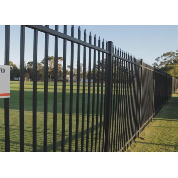 Cranked Spear Top Tubular Steel Fencing