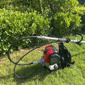 Multi Function Gasoline Brush Cutter 0.75KW 4 Stroke Backpack Grass Cutter