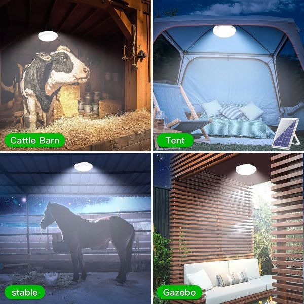 Energy-saving solar Ceiling light ,Dual mode light control+remote control ,For courtyard, corridor, and balcony lighting