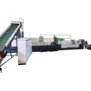 BOPP Pirnted Plastic Pelletizing Recycling Machine Two Stage With Cutter