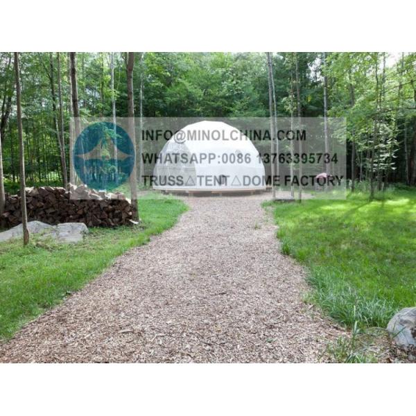 Quality White PVC Windloads 0.5kn/Sqm Geo Tent Dome For Outside wholesale