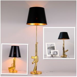 Modern Electroplated Table Lamp AK47 Gun Design Desk Decor designer table lamp