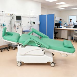 Cheap 3-Motor Power Dialysis Chair Fully Adjustable Height &amp; Back For Treatment Centers for sale