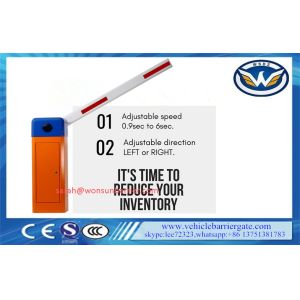 CE Certificated Entrance Barrier Gate LED Arm 6M Boom Length 0.9s-6s Speed