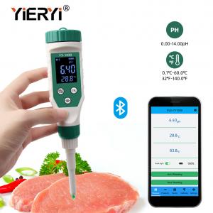 Cheap Digital Bluetooth Food PH Meter For Brewing Fruit Cheese Meat Canning 0 - 14ph for sale