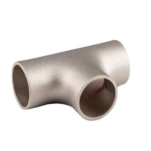 Cheap Metal Target RED Tee UNS C71500 SMLS Copper Nickle Butt Welding Pipe Fittings for sale