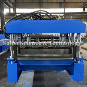 Chain Drive Tile Roll Forming Machine For Color Steel Plate With 15 Stations