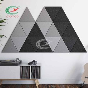 Interior Triangle Sound Dampening Panels , Multiscene Noise Cancelling Wall