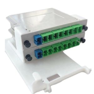 FTTX Plc Lgx Passive Ftth Fiber Box Splitter 1X16 Gpon Fiber Sc Upc Apc